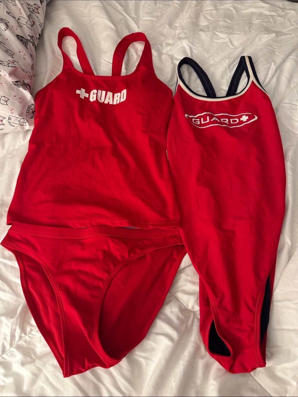 Lifeguard One-Piece and 2 piece Tankini Swimsuit